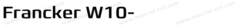 Francker W10字体转换